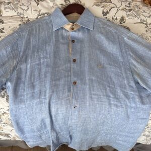 Light Blue Casual Button Down Shirt